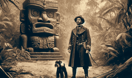 Sterad VonStoever and his loyal Miniature Schnauzer, Waldo.